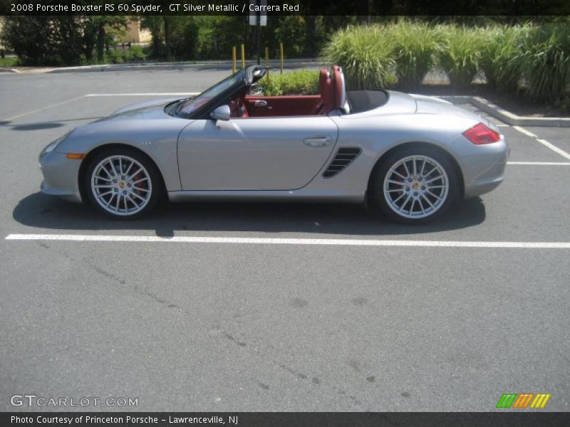 GT Silver Metallic / Carrera Red 2008 Porsche Boxster RS 60 Spyder
