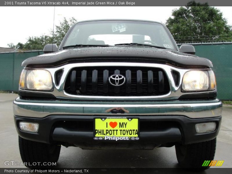 Imperial Jade Green Mica / Oak Beige 2001 Toyota Tacoma V6 Xtracab 4x4