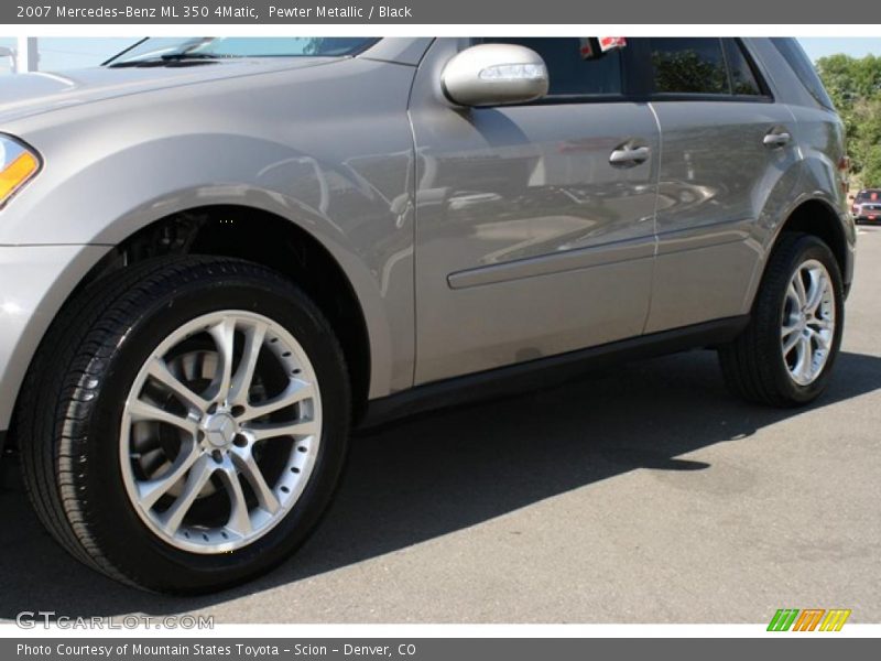 Pewter Metallic / Black 2007 Mercedes-Benz ML 350 4Matic