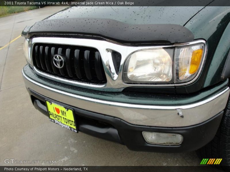 Imperial Jade Green Mica / Oak Beige 2001 Toyota Tacoma V6 Xtracab 4x4