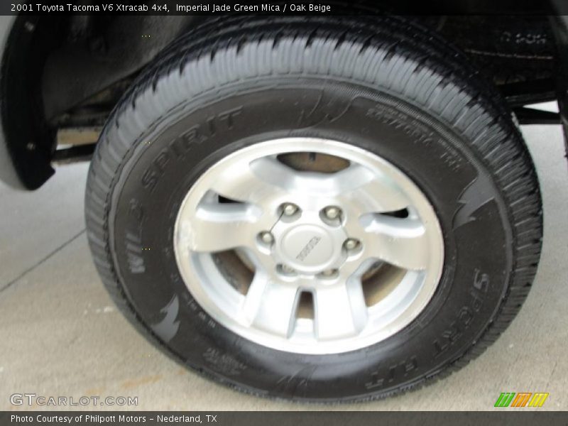 Imperial Jade Green Mica / Oak Beige 2001 Toyota Tacoma V6 Xtracab 4x4
