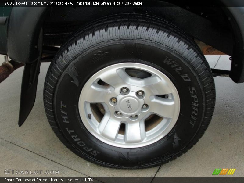 Imperial Jade Green Mica / Oak Beige 2001 Toyota Tacoma V6 Xtracab 4x4
