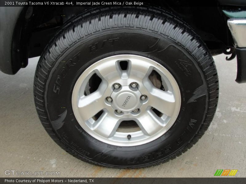 Imperial Jade Green Mica / Oak Beige 2001 Toyota Tacoma V6 Xtracab 4x4