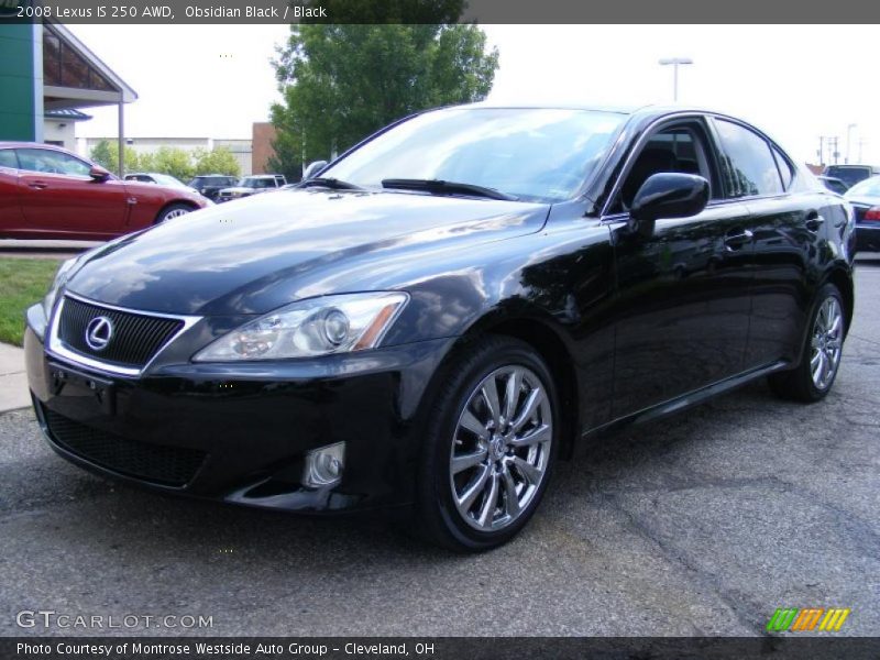Obsidian Black / Black 2008 Lexus IS 250 AWD