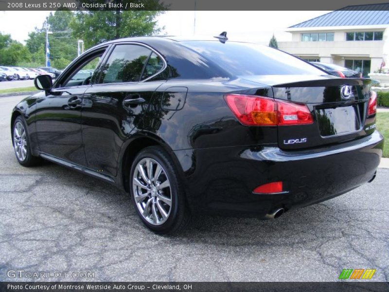 Obsidian Black / Black 2008 Lexus IS 250 AWD