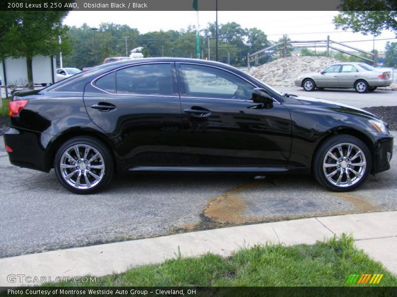 Obsidian Black / Black 2008 Lexus IS 250 AWD