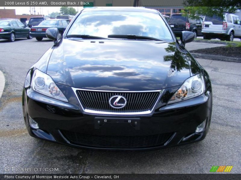 Obsidian Black / Black 2008 Lexus IS 250 AWD