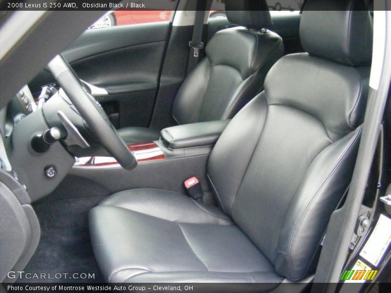 Obsidian Black / Black 2008 Lexus IS 250 AWD