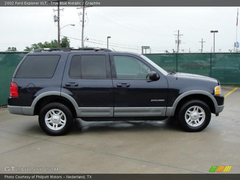 True Blue Metallic / Graphite 2002 Ford Explorer XLT