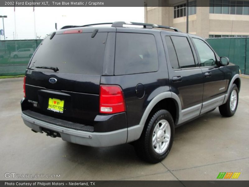 True Blue Metallic / Graphite 2002 Ford Explorer XLT