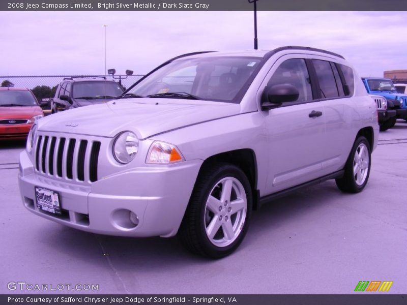 Bright Silver Metallic / Dark Slate Gray 2008 Jeep Compass Limited