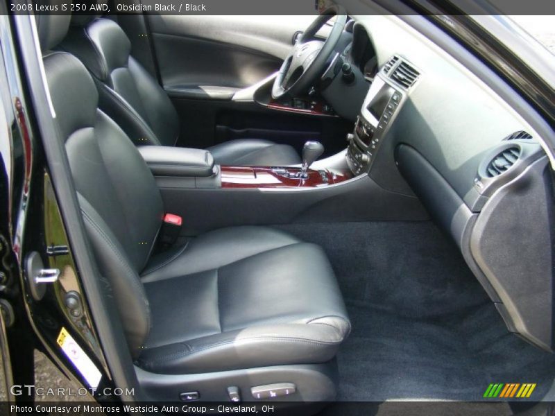 Obsidian Black / Black 2008 Lexus IS 250 AWD
