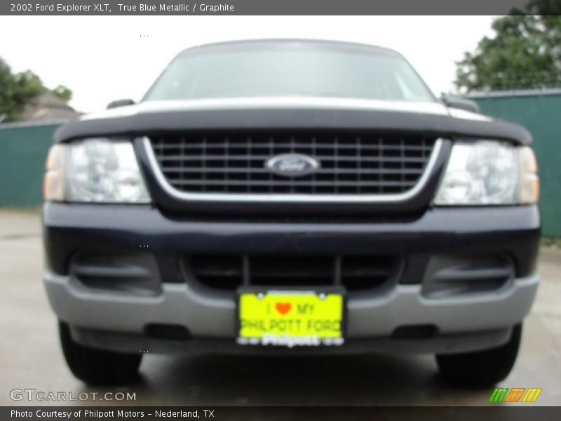 True Blue Metallic / Graphite 2002 Ford Explorer XLT
