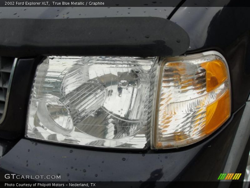 True Blue Metallic / Graphite 2002 Ford Explorer XLT