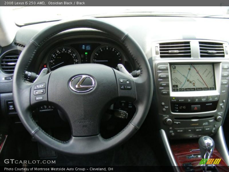 Obsidian Black / Black 2008 Lexus IS 250 AWD