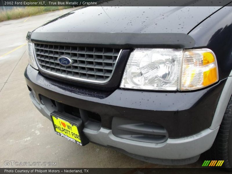 True Blue Metallic / Graphite 2002 Ford Explorer XLT
