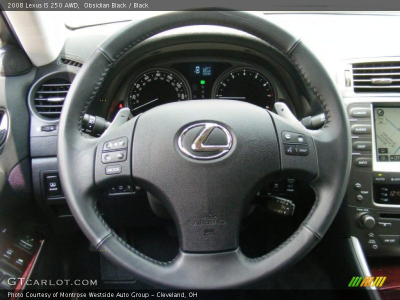 Obsidian Black / Black 2008 Lexus IS 250 AWD