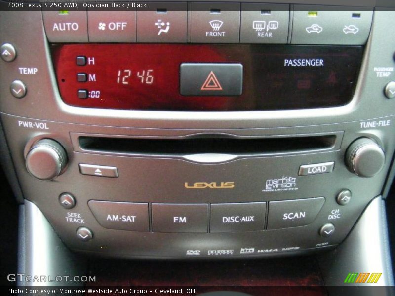 Obsidian Black / Black 2008 Lexus IS 250 AWD