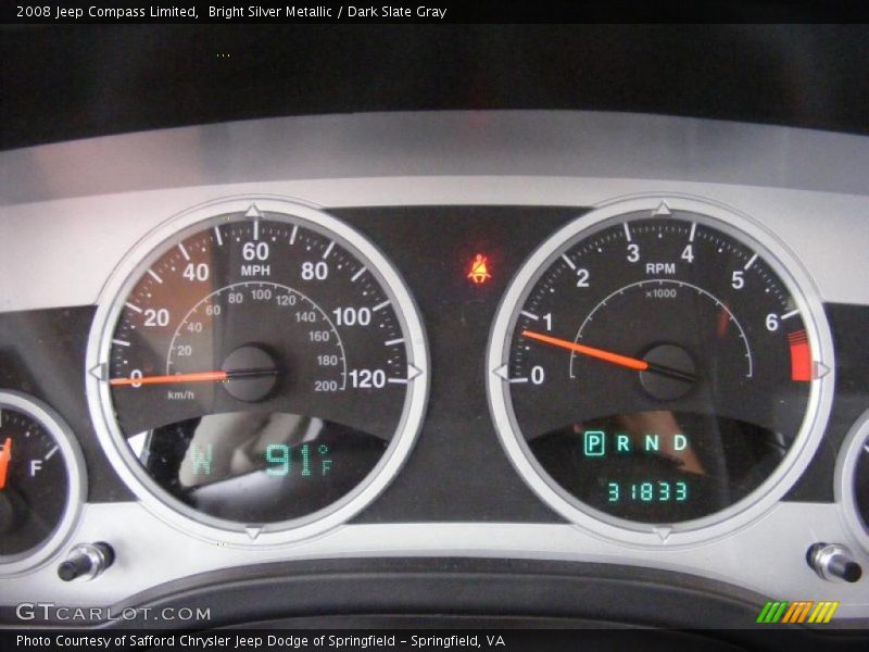 Bright Silver Metallic / Dark Slate Gray 2008 Jeep Compass Limited