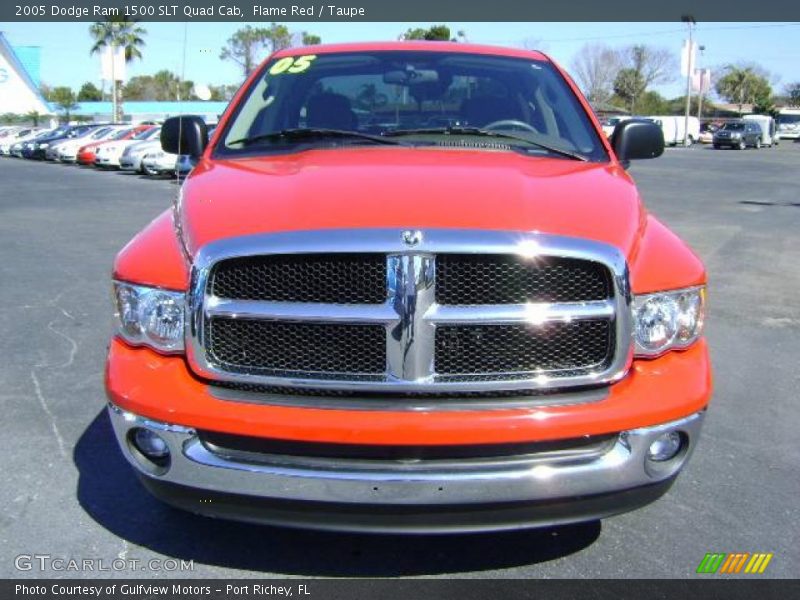 Flame Red / Taupe 2005 Dodge Ram 1500 SLT Quad Cab