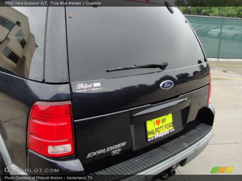 True Blue Metallic / Graphite 2002 Ford Explorer XLT