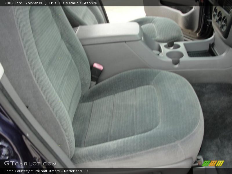 True Blue Metallic / Graphite 2002 Ford Explorer XLT