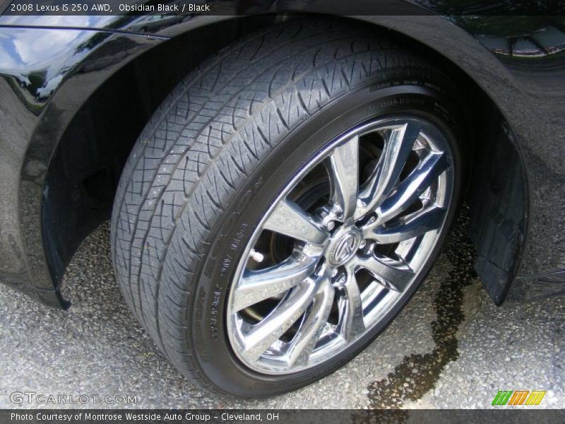 Obsidian Black / Black 2008 Lexus IS 250 AWD