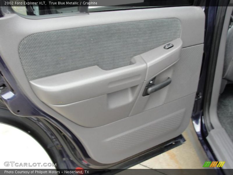 True Blue Metallic / Graphite 2002 Ford Explorer XLT