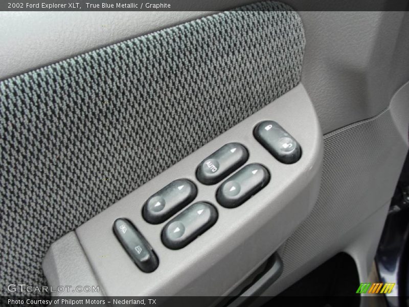 True Blue Metallic / Graphite 2002 Ford Explorer XLT