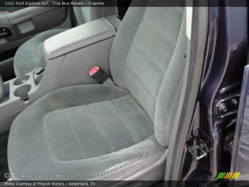 True Blue Metallic / Graphite 2002 Ford Explorer XLT