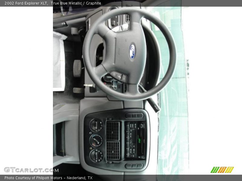 True Blue Metallic / Graphite 2002 Ford Explorer XLT