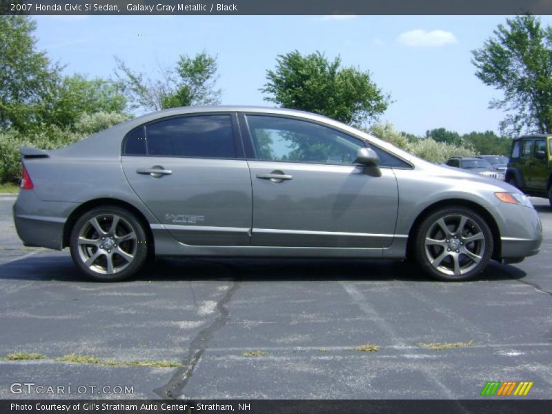 Galaxy Gray Metallic / Black 2007 Honda Civic Si Sedan