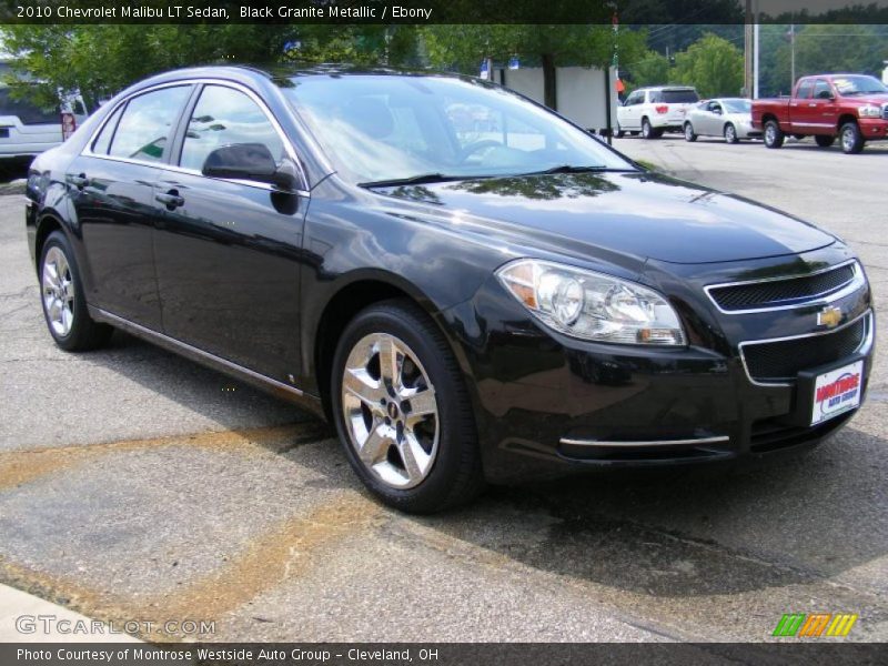 Black Granite Metallic / Ebony 2010 Chevrolet Malibu LT Sedan