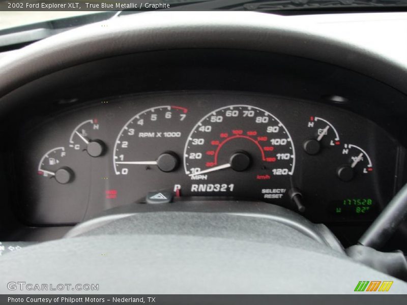 True Blue Metallic / Graphite 2002 Ford Explorer XLT