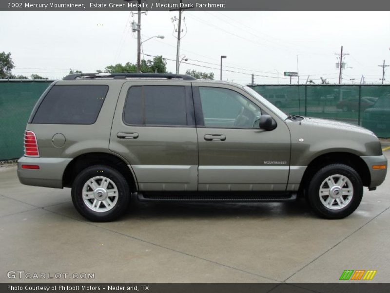 Estate Green Metallic / Medium Dark Parchment 2002 Mercury Mountaineer
