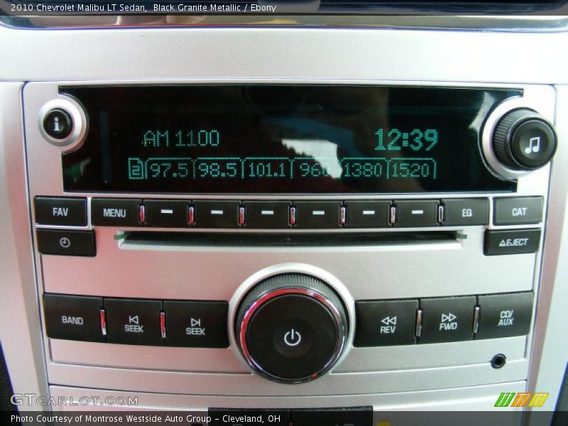 Black Granite Metallic / Ebony 2010 Chevrolet Malibu LT Sedan