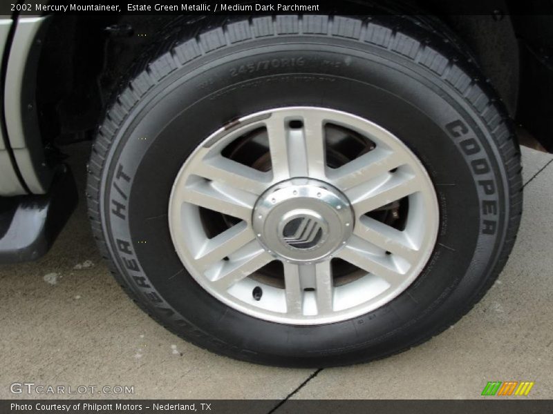 Estate Green Metallic / Medium Dark Parchment 2002 Mercury Mountaineer