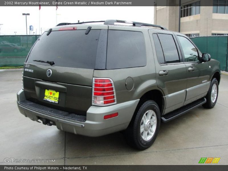 Estate Green Metallic / Medium Dark Parchment 2002 Mercury Mountaineer
