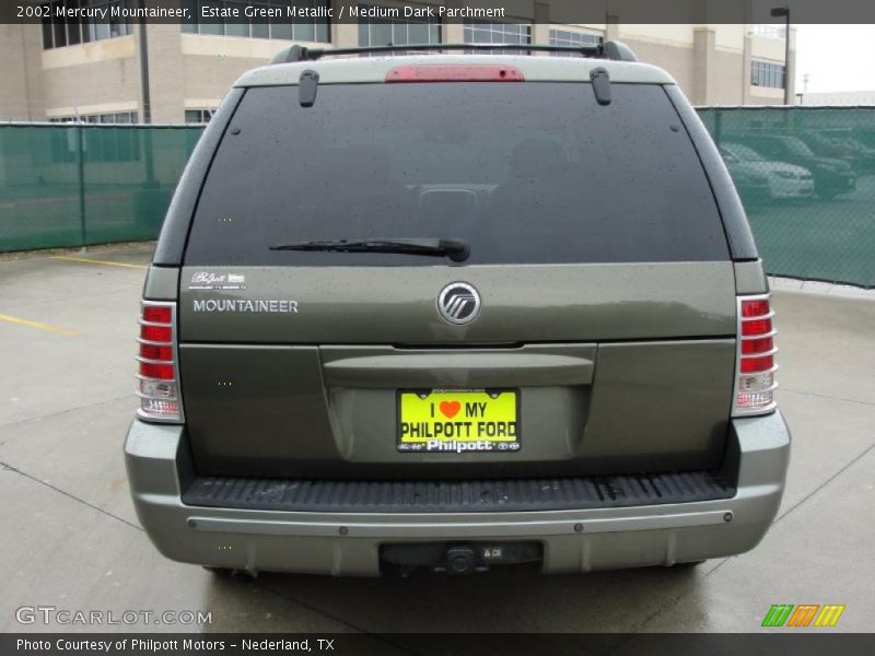 Estate Green Metallic / Medium Dark Parchment 2002 Mercury Mountaineer