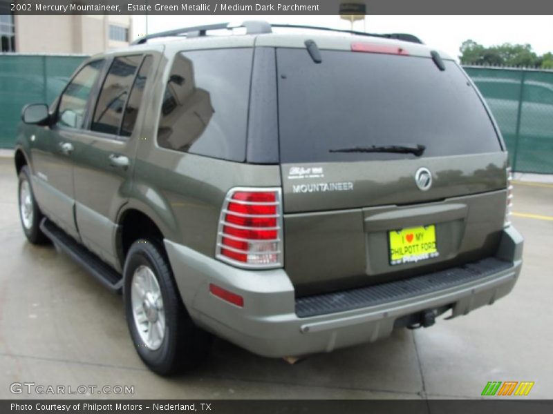 Estate Green Metallic / Medium Dark Parchment 2002 Mercury Mountaineer