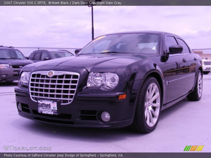 Brilliant Black / Dark Slate Gray/Light Slate Gray 2007 Chrysler 300 C SRT8