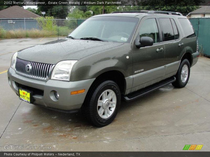 Estate Green Metallic / Medium Dark Parchment 2002 Mercury Mountaineer