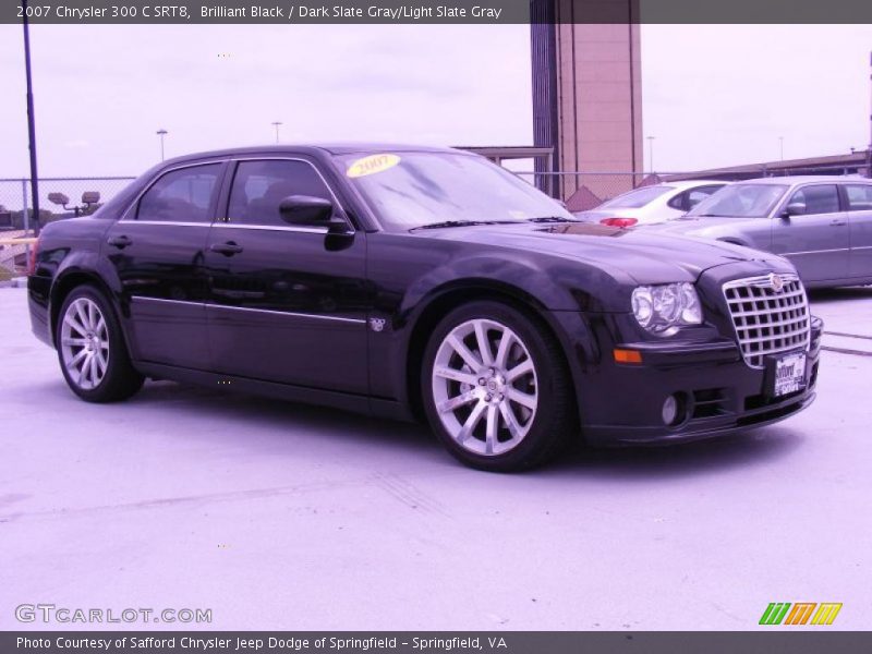 Brilliant Black / Dark Slate Gray/Light Slate Gray 2007 Chrysler 300 C SRT8