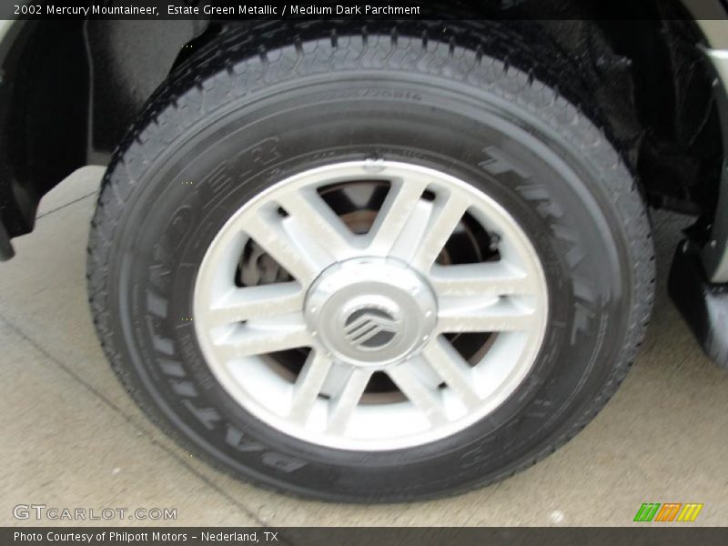Estate Green Metallic / Medium Dark Parchment 2002 Mercury Mountaineer