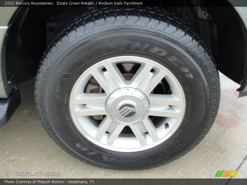 Estate Green Metallic / Medium Dark Parchment 2002 Mercury Mountaineer