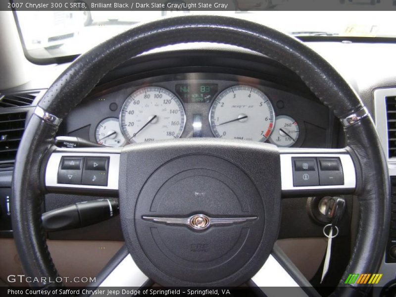 Brilliant Black / Dark Slate Gray/Light Slate Gray 2007 Chrysler 300 C SRT8