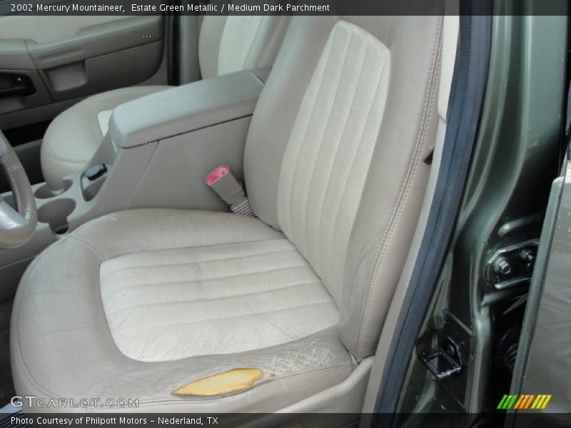 Estate Green Metallic / Medium Dark Parchment 2002 Mercury Mountaineer