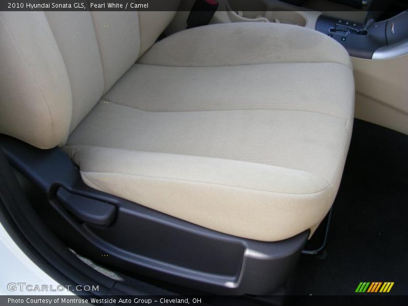 Pearl White / Camel 2010 Hyundai Sonata GLS