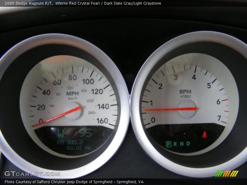Inferno Red Crystal Pearl / Dark Slate Gray/Light Graystone 2005 Dodge Magnum R/T