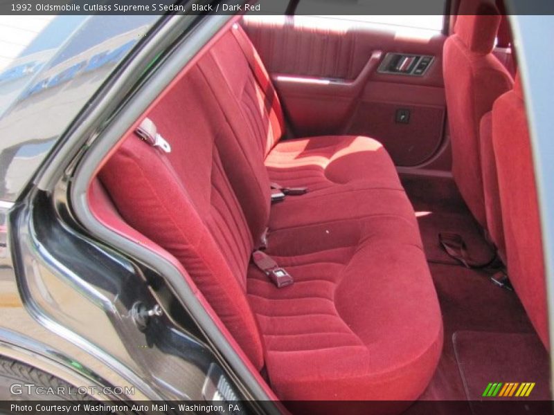 Black / Dark Red 1992 Oldsmobile Cutlass Supreme S Sedan